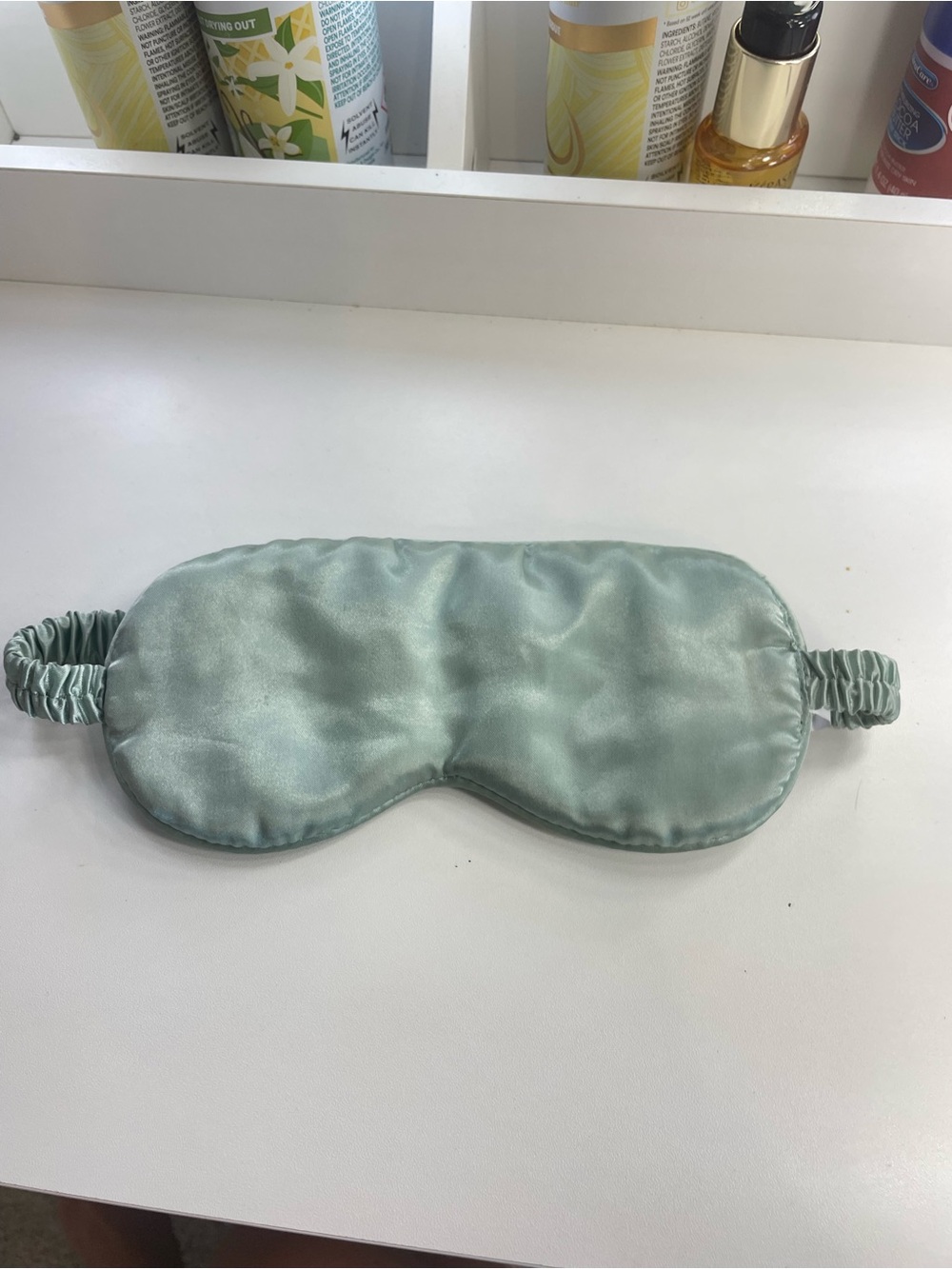 Silk-Look Light Sage Sleep Mask